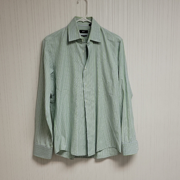 Boss Hugo Boss Long Sleeve Regular Fit 100% Cotton Button Down 15 1/2 34/35 - Picture 1 of 6